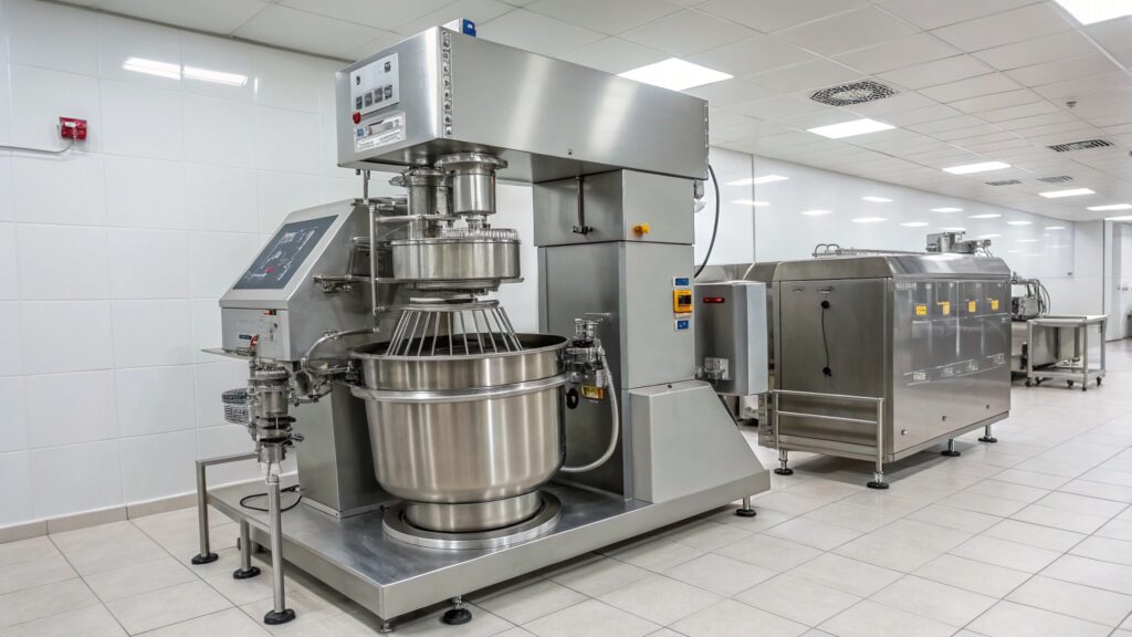 Double planetary mixer pharmaceutical applications